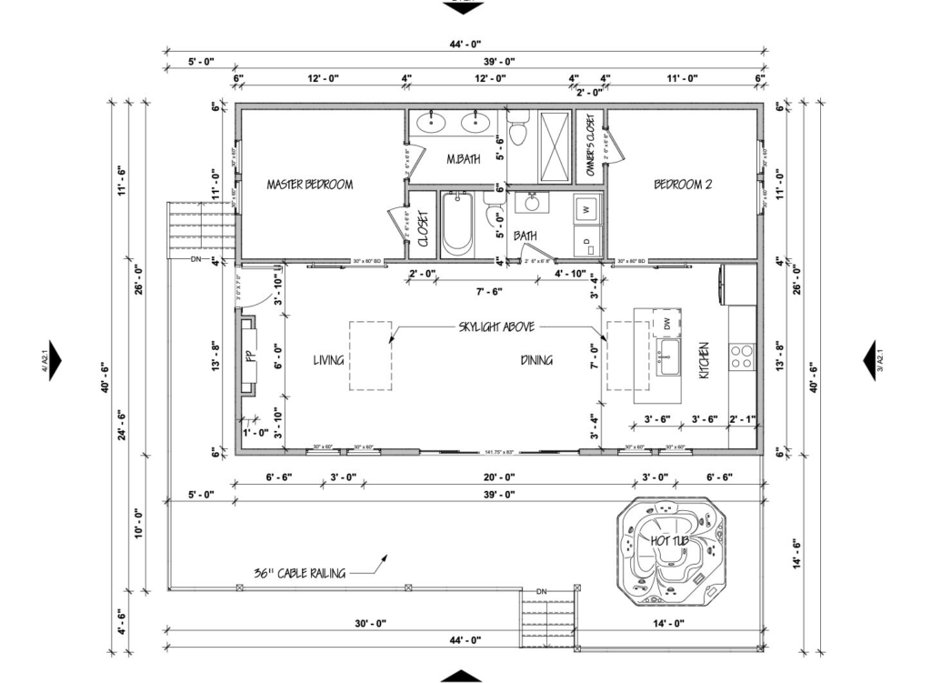 blueprint drawings cabin